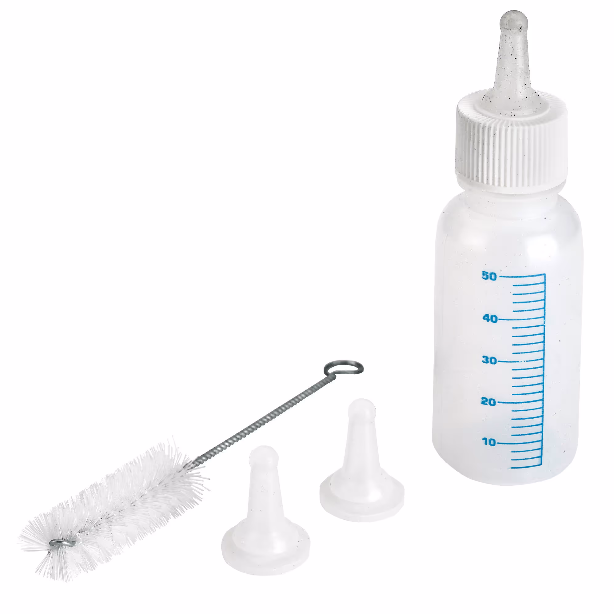 Biberon Milky 50ml, 2 tétines + 1 brosse