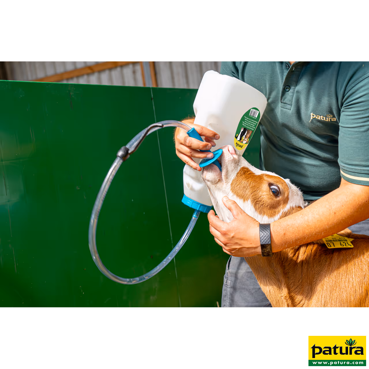 Biberon transparent Pro pour veau 4L avec sonde et tétine