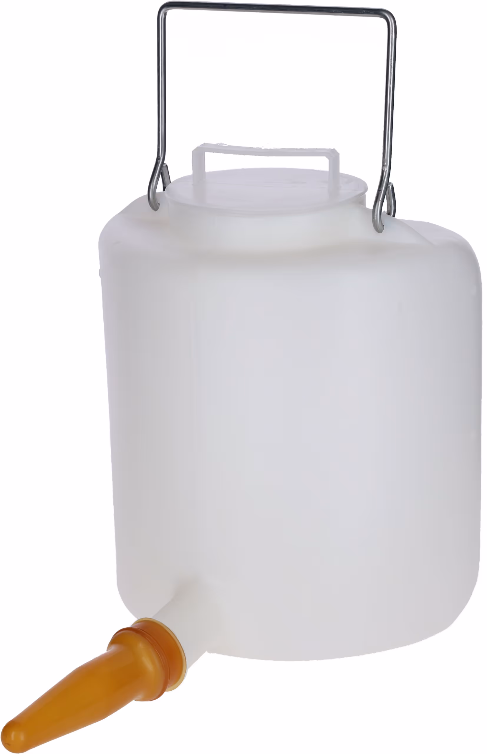 Biberon veau plastique 6l couvercle et anse métal (sans tétine)