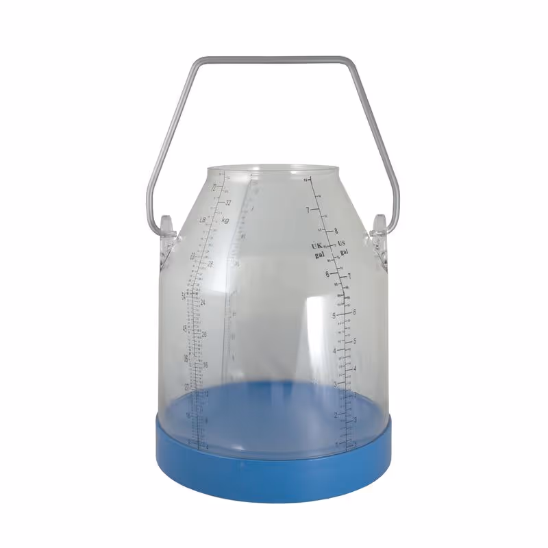 Bidon pour pot trayeur transparent standard 30L