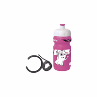 Bidon zefal little 350ml rose + clip tube ø25/45mm