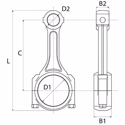 Bielle Ø35mm Deutz 04234234 adaptable