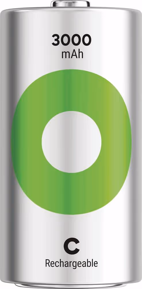 BLISTER DE 2 PILES RECHARGEABLES C 3000mAh