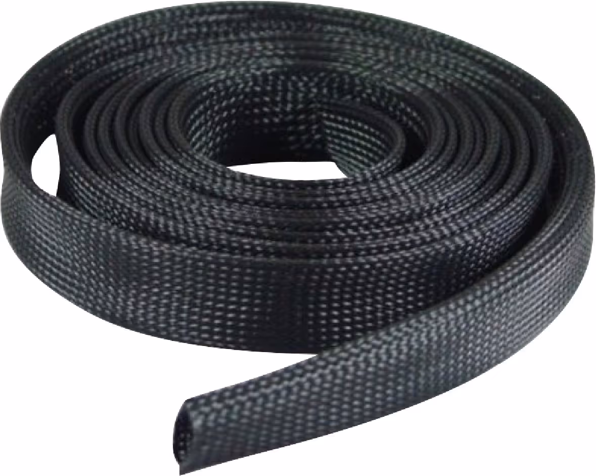 Blister de gaine extensible tressee 2m noire pour cable 1-6mm²