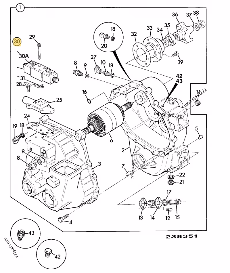 BLOC ELECTROVANNES DOUBLE COMPLET JCB REF 25/104700 (équivalent à 25/MM6394)