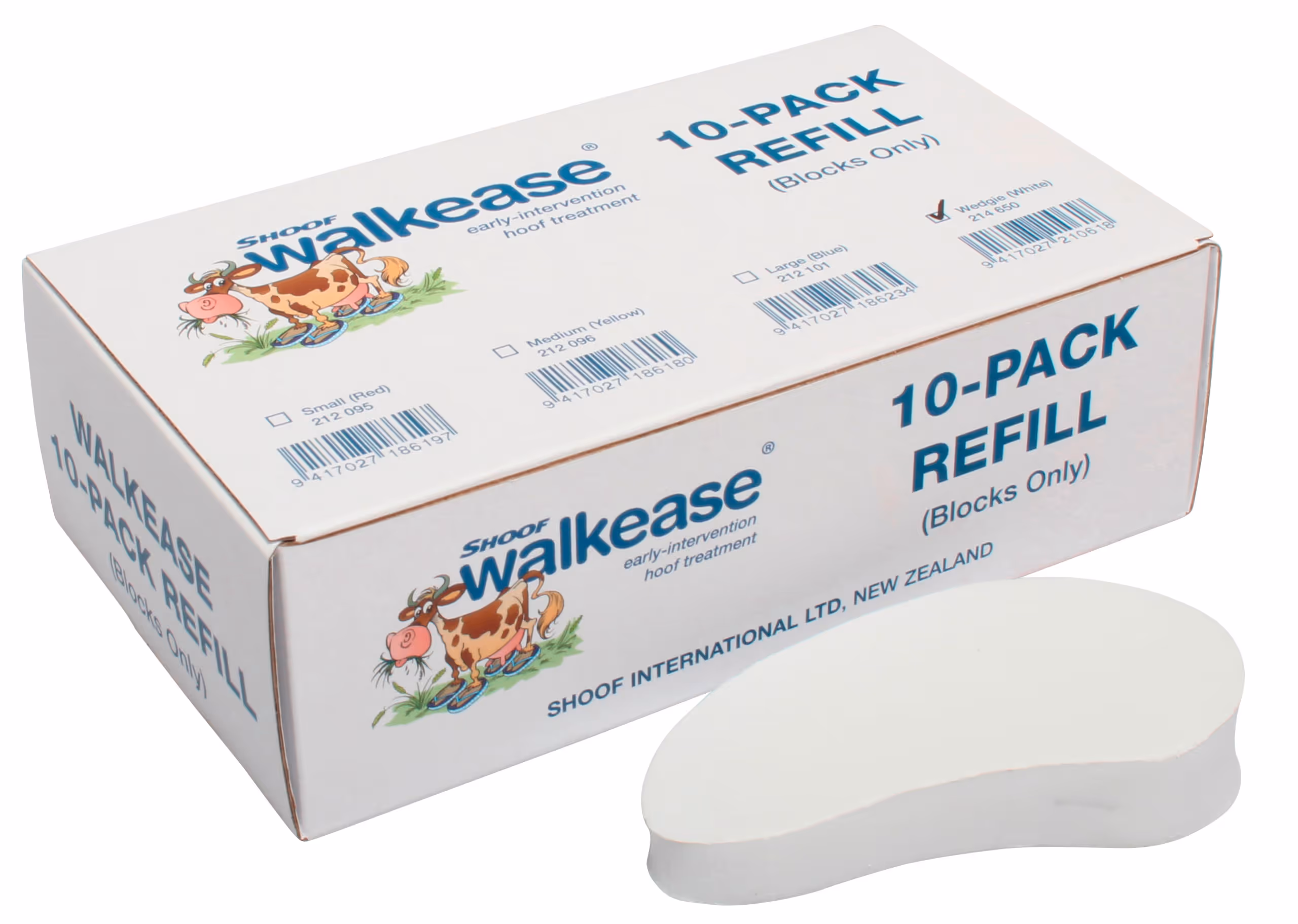 Bloc onglons Walkease Wedgy large-oblique, 10pcs