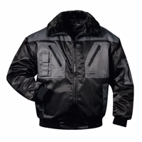 Blouson aviateur noir et gris taille XXL