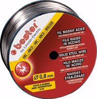 BOBINE FIL ACIER 5 KG DIAM 0.8MM S200