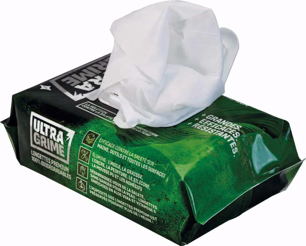 BOITE DE 100 LINGETTES PRO MULTI-USAGE BIO - FORMAT 38X25CM