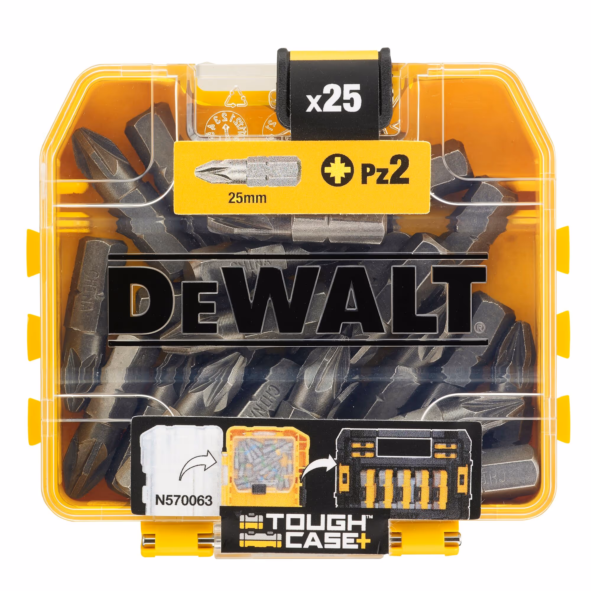 Boite de 25 embouts de vissage PZ2 25 mm (commander par 21 pour obtenir le présentoir)