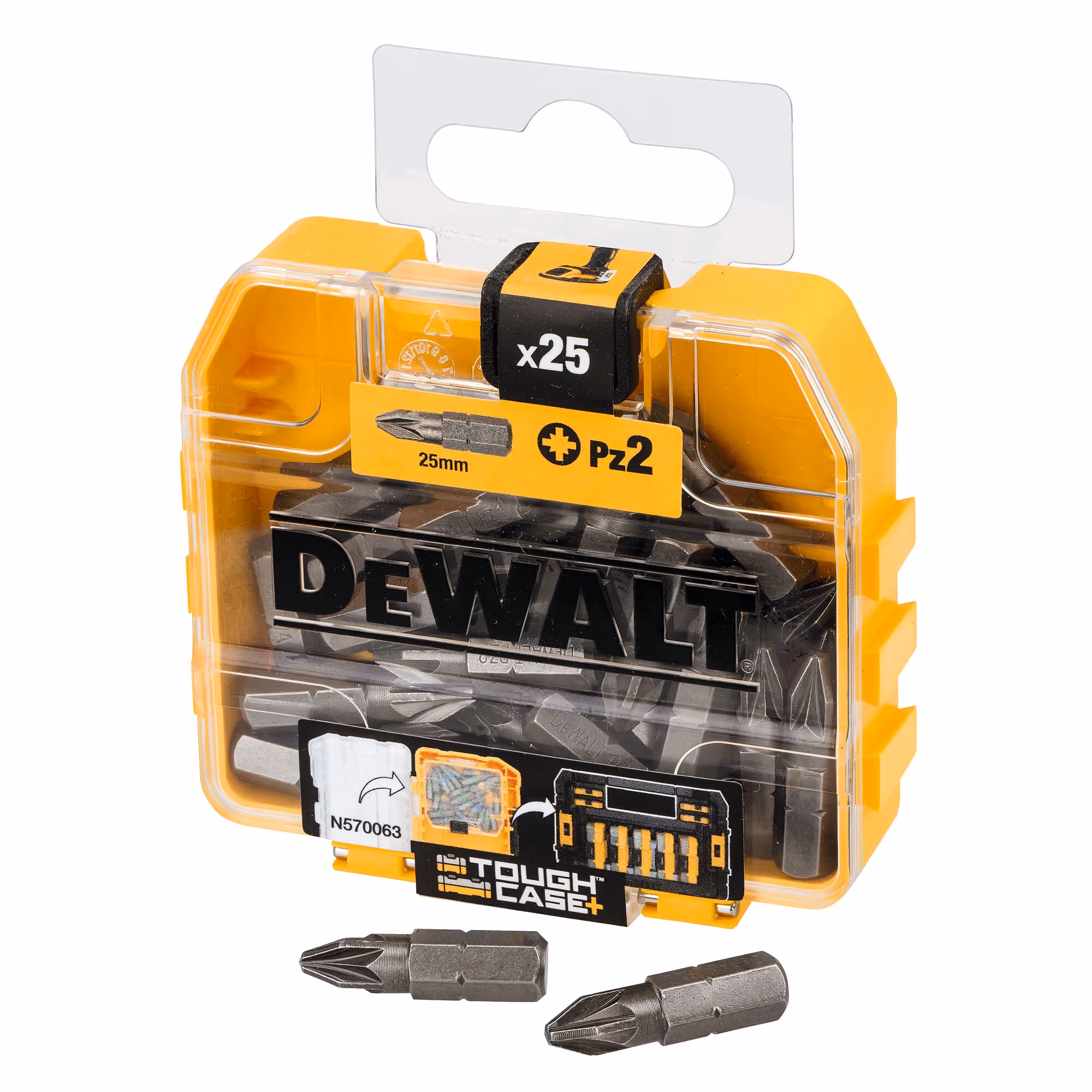 Boite de 25 embouts de vissage PZ2 25 mm (commander par 21 pour obtenir le présentoir)