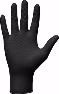BOITE DE 50 GANTS NITRILE MERCATOR NOIR - TAILLE  S