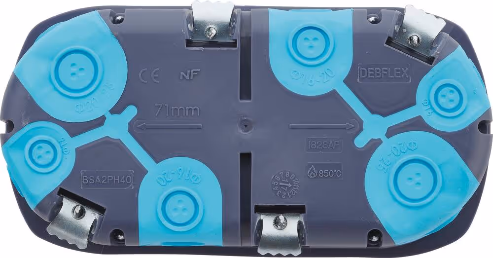 BOITE POUR APPAREILLAGE CLOISON SECHE STOPAIR MULTIMAT 2 POSTES