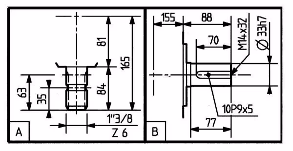 Boitier renvoi d'angle 1:3 Comer Industrie T311J 311.874 origine