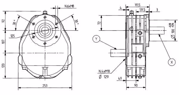 Boîtier A-624A 1:3,5 624013HL - Comer industrie