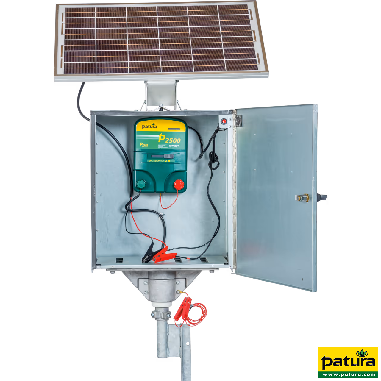 Boitier antivol pour électrificateurs PATURA, cables et piquet terre Mod.2010