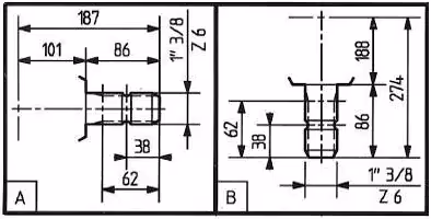 Boîtier de renvoi d'angle 2.91:1 Comer T-278A - 278014