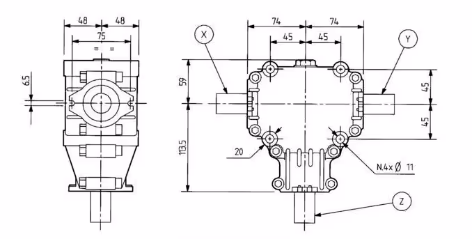 Boîtier L-25A 1:1,9 124912 - Comer industrie