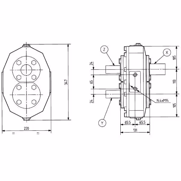 Boîtier MR-90 1,9:1 Comer industrie 090053 