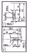 Boitier renvoi d'angle 1:1 Comer industrie L-5A 104006