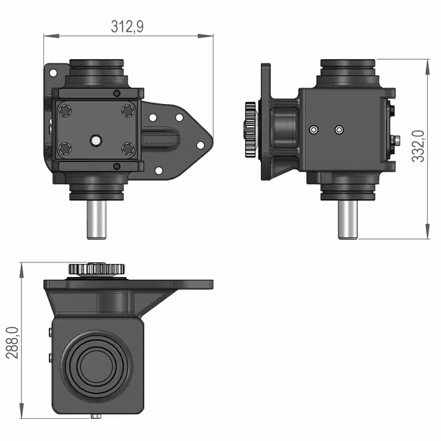 BOITIER RENVOI D'ANGLE SIP766031501