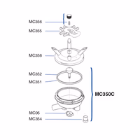 Bol complet Dairy Spares type Manus Optimum 350ml