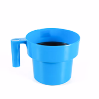 Bol de traite plast.conique 1l