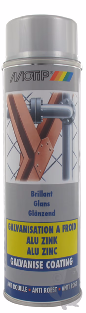 BOMBE DE PEINTURE GALVANISE BRILLANT