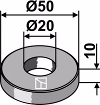 Bomford | Rondelle Ø50x10xØ20