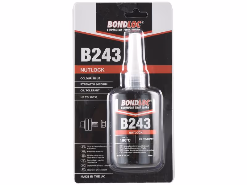 BondLoc B243 - Nutlock - Tolérant À L'Huile - 50ml