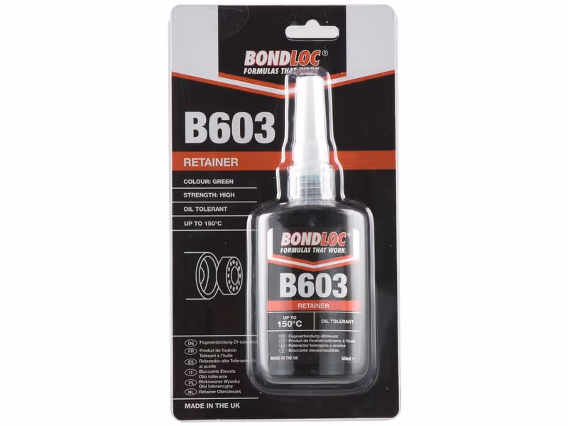 BondLoc B603 - Retenue - Tolérant À L'Huile - 50ml