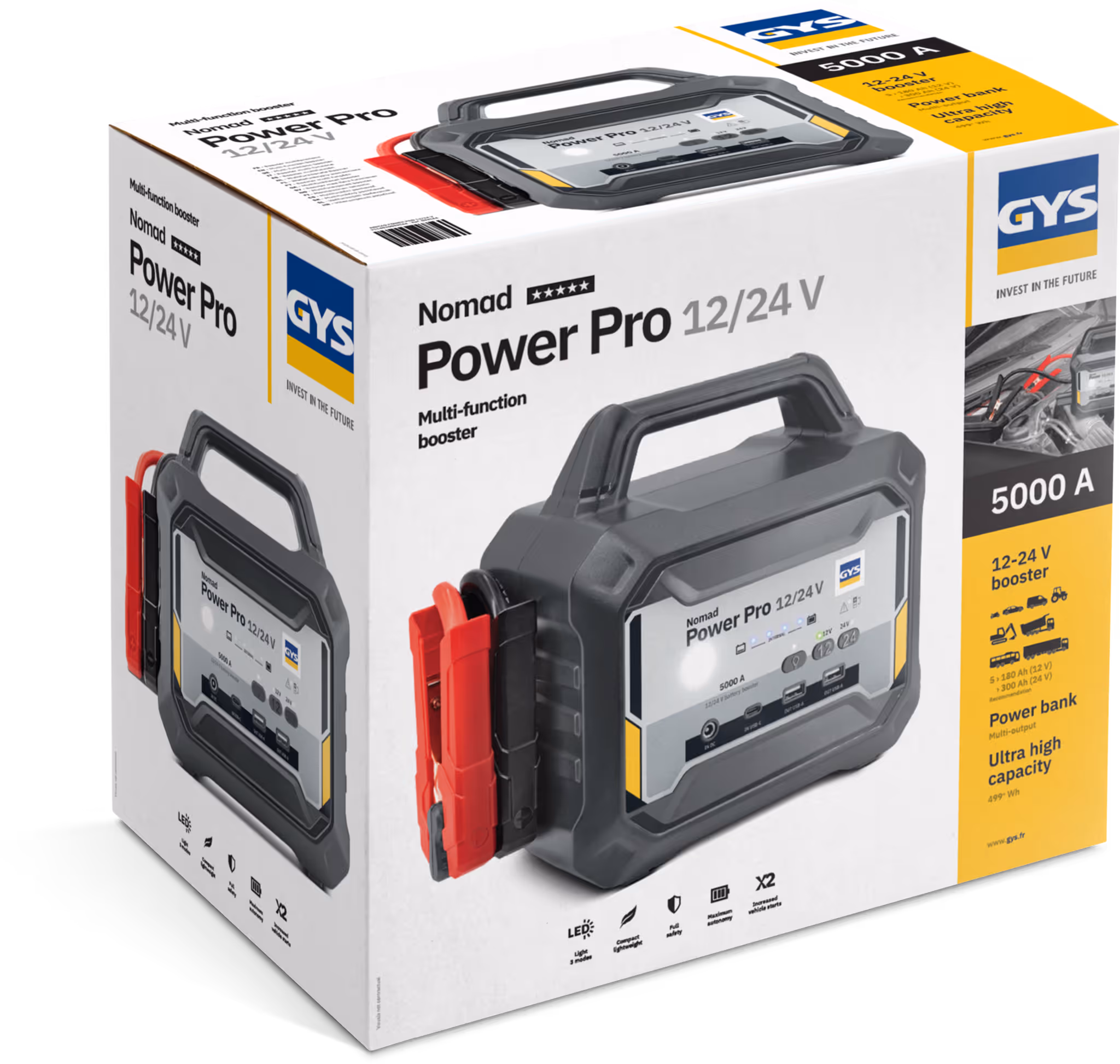 Booster de démarrage Lithium Gys Nomad Power Pro 12/24V