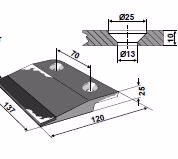 Bord d'attaque Agrisem pour décompacteur Gauche TCS-BOR28-131M Adaptable