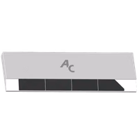 Bord a souder Agricarb Droit 180x70x14mm Carbure