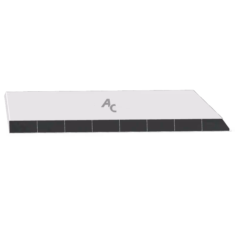 Bord a souder Agricarb Droit 360x70x14mm Carbure