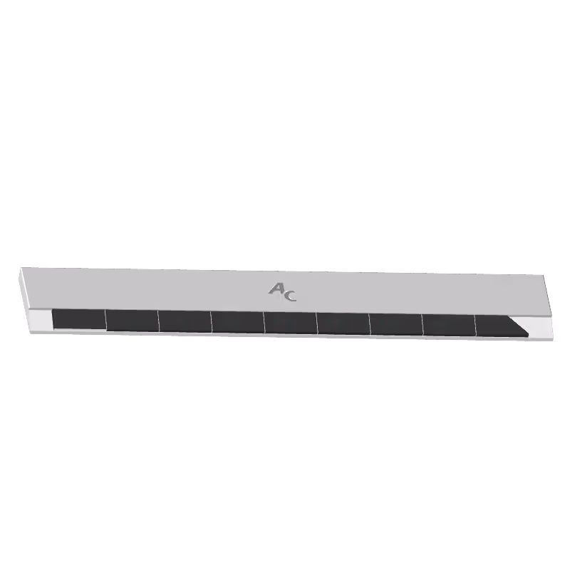 Bord a souder Agricarb Droit 405x70x14mm Carbure