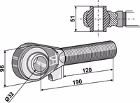 Borne M42x3 - 120