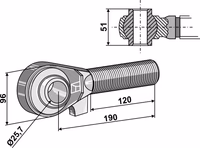 Borne M42x3 - 120