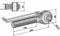 Borne M42x3 - 190