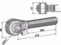 Borne M42x3 - 200