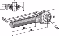 Borne M42x3 - 200