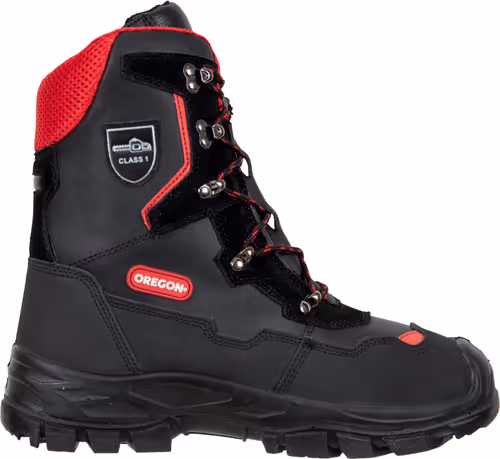 Bottes de protection Oregon Yukon Classe 1 en cuir pour tronçonneuse Classe 1, Royaume-Uni Taille 9 (UE 43) (295449/43)