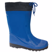 Bottes, en caoutchouc  bleues