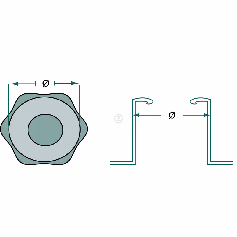Bouchon de réservoir verrouillable Ø59mm Adaptable