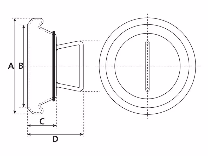 Bouchon femelle - 4'' (108mm) (Galvanisé)