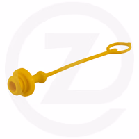 Bouchon male pour coupleur femelle anv cpv 1/2'' jaune