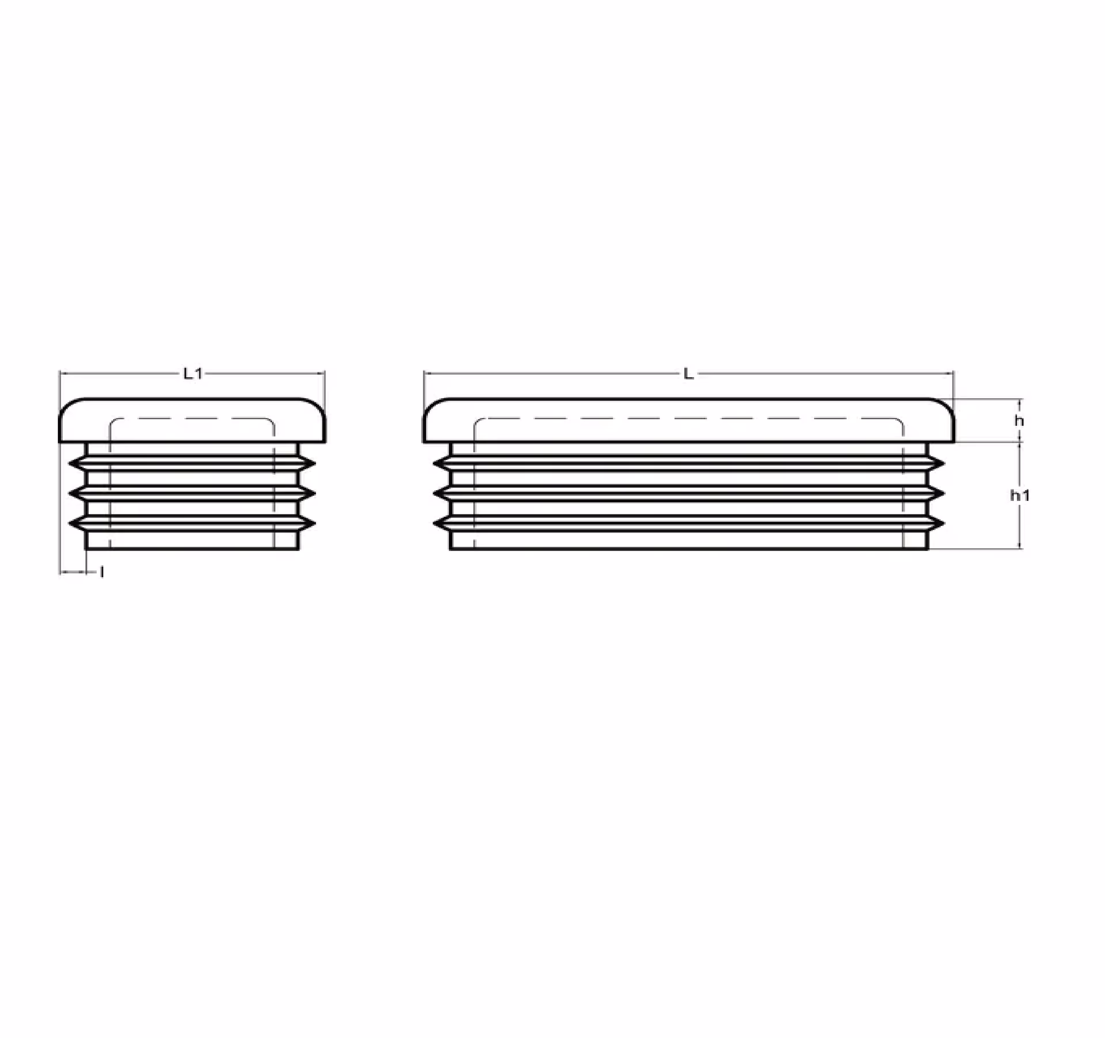 Bouchon obturateur 50 x 30 mm