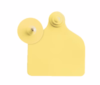 Boucle identification maxi Ukal Flex 71 mm Jaune - Ukal