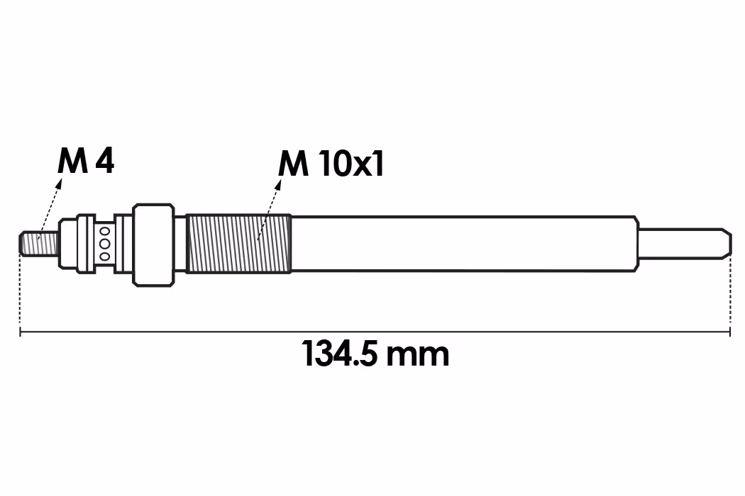 Bougie de préchauffage du radiateur