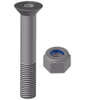 BOUL. THC Fraisée Creux + ECROUS 20*120